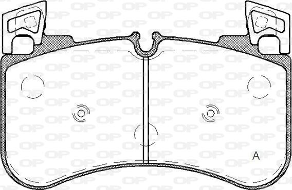 Open Parts BPA1831.00 - Kit pastiglie freno, Freno a disco autozon.pro