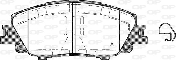 Open Parts BPA1870.00 - Kit pastiglie freno, Freno a disco autozon.pro