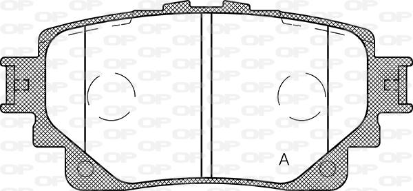 Open Parts BPA1872.00 - Kit pastiglie freno, Freno a disco autozon.pro