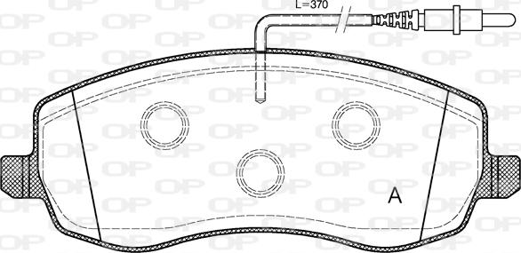 Open Parts BPA1393.02 - Kit pastiglie freno, Freno a disco autozon.pro