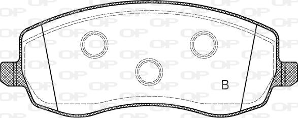 Open Parts BPA1393.02 - Kit pastiglie freno, Freno a disco autozon.pro