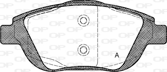 Open Parts BPA1392.00 - Kit pastiglie freno, Freno a disco autozon.pro