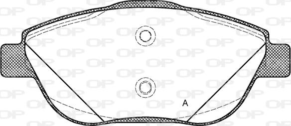 Open Parts BPA1392.10 - Kit pastiglie freno, Freno a disco autozon.pro