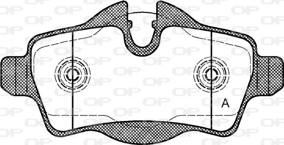 Open Parts BPA1344.00 - Kit pastiglie freno, Freno a disco autozon.pro