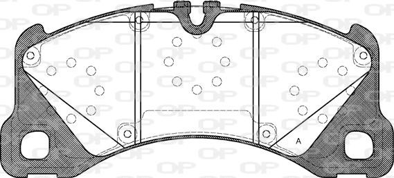 Open Parts BPA1345.40 - Kit pastiglie freno, Freno a disco autozon.pro