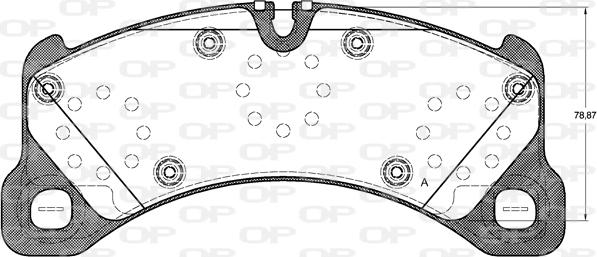 Open Parts BPA1345.50 - Kit pastiglie freno, Freno a disco autozon.pro