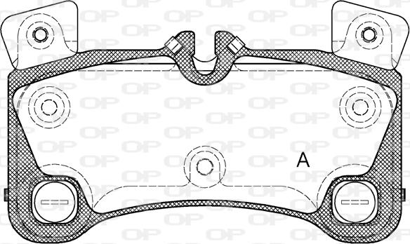 Open Parts BPA1346.00 - Kit pastiglie freno, Freno a disco autozon.pro