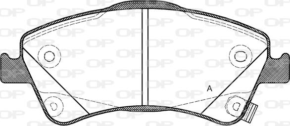 Open Parts BPA1341.02 - Kit pastiglie freno, Freno a disco autozon.pro