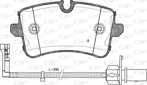 Open Parts BPA1343.10 - Kit pastiglie freno, Freno a disco autozon.pro