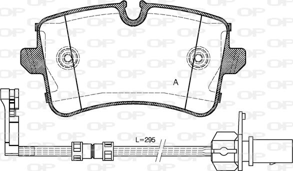 Open Parts BPA1343.20 - Kit pastiglie freno, Freno a disco autozon.pro