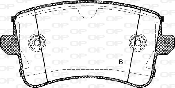 Open Parts BPA1343.20 - Kit pastiglie freno, Freno a disco autozon.pro