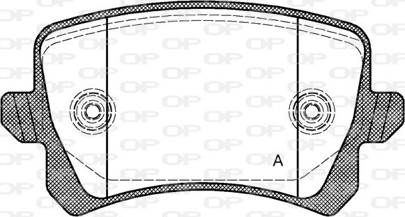 Open Parts BPA1342.00 - Kit pastiglie freno, Freno a disco autozon.pro