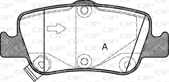 Open Parts BPA1356.02 - Kit pastiglie freno, Freno a disco autozon.pro