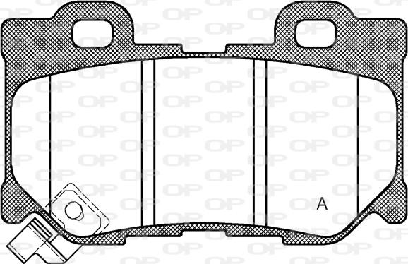 Open Parts BPA1365.01 - Kit pastiglie freno, Freno a disco autozon.pro