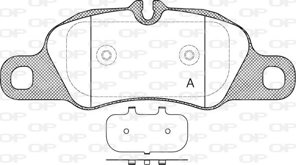 Open Parts BPA1366.00 - Kit pastiglie freno, Freno a disco autozon.pro