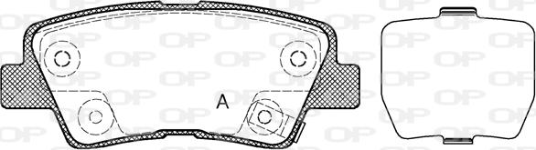 Open Parts BPA1362.02 - Kit pastiglie freno, Freno a disco autozon.pro