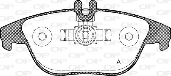 Open Parts BPA1305.00 - Kit pastiglie freno, Freno a disco autozon.pro