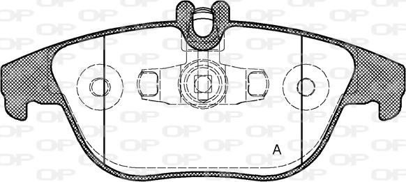 Open Parts BPA1305.20 - Kit pastiglie freno, Freno a disco autozon.pro