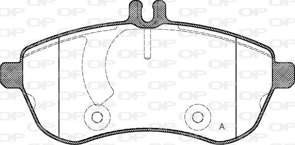 Open Parts BPA1301.00 - Kit pastiglie freno, Freno a disco autozon.pro