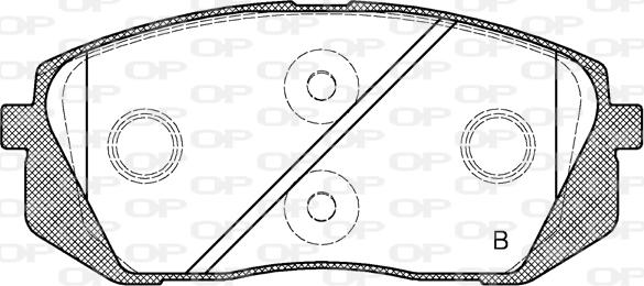 Open Parts BPA1302.02 - Kit pastiglie freno, Freno a disco autozon.pro