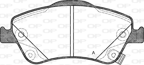 Open Parts BPA1310.02 - Kit pastiglie freno, Freno a disco autozon.pro