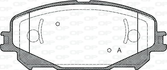 Open Parts BPA1318.30 - Kit pastiglie freno, Freno a disco autozon.pro