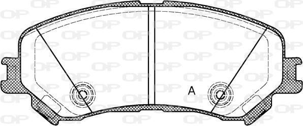 Open Parts BPA1318.20 - Kit pastiglie freno, Freno a disco autozon.pro