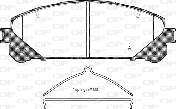 Adriauto GLBP0497 - Kit pastiglie freno, Freno a disco autozon.pro