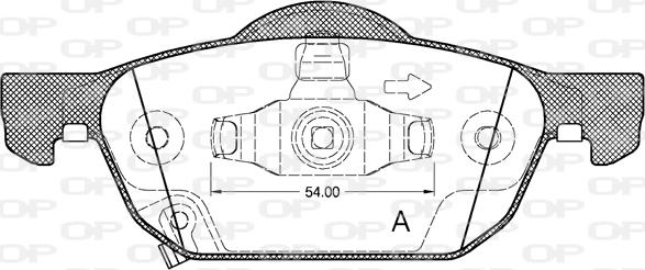 Open Parts BPA1384.02 - Kit pastiglie freno, Freno a disco autozon.pro