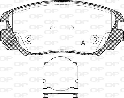 Open Parts BPA1385.02 - Kit pastiglie freno, Freno a disco autozon.pro