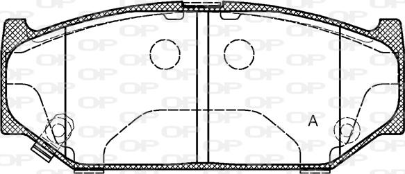 Open Parts BPA1381.11 - Kit pastiglie freno, Freno a disco autozon.pro