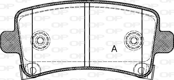 Open Parts BPA1388.04 - Kit pastiglie freno, Freno a disco autozon.pro