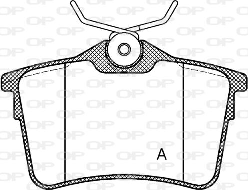 Open Parts BPA1382.00 - Kit pastiglie freno, Freno a disco autozon.pro