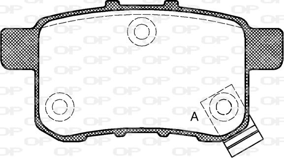 Open Parts BPA1332.02 - Kit pastiglie freno, Freno a disco autozon.pro