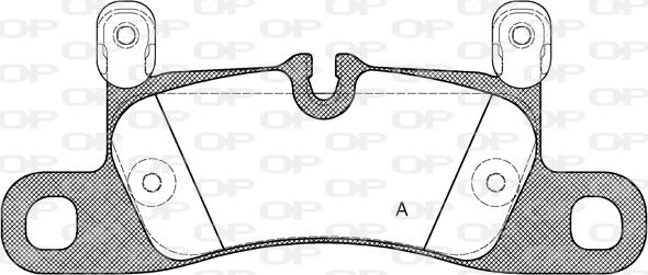 Open Parts BPA1379.20 - Kit pastiglie freno, Freno a disco autozon.pro