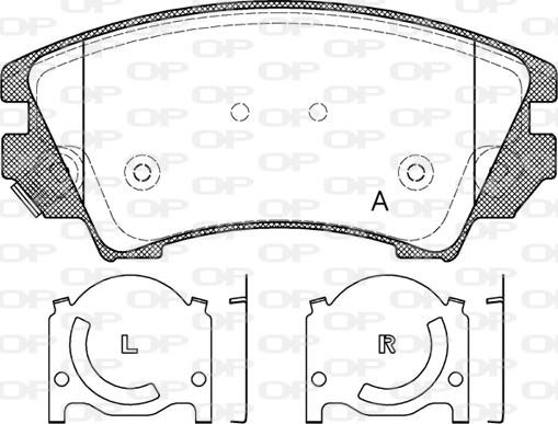 Open Parts BPA1375.12 - Kit pastiglie freno, Freno a disco autozon.pro