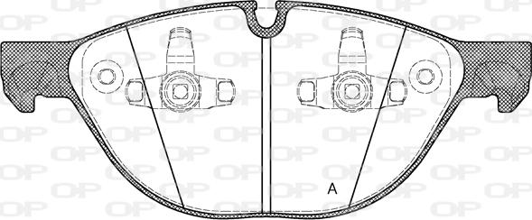 Open Parts BPA1298.00 - Kit pastiglie freno, Freno a disco autozon.pro