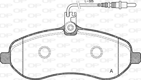 Open Parts BPA1292.01 - Kit pastiglie freno, Freno a disco autozon.pro