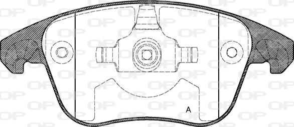 Open Parts BPA1249.00 - Kit pastiglie freno, Freno a disco autozon.pro