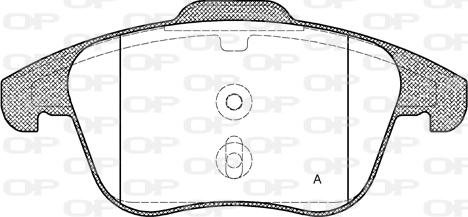 Open Parts BPA1249.30 - Kit pastiglie freno, Freno a disco autozon.pro