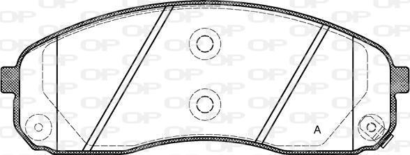 Open Parts BPA1244.02 - Kit pastiglie freno, Freno a disco autozon.pro