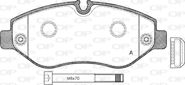 Open Parts BPA1245.00 - Kit pastiglie freno, Freno a disco autozon.pro