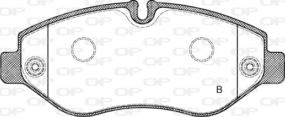 Open Parts BPA1245.02 - Kit pastiglie freno, Freno a disco autozon.pro