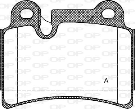 Open Parts BPA1240.00 - Kit pastiglie freno, Freno a disco autozon.pro