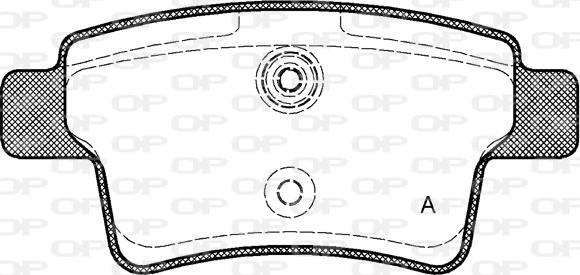 Open Parts BPA1241.00 - Kit pastiglie freno, Freno a disco autozon.pro