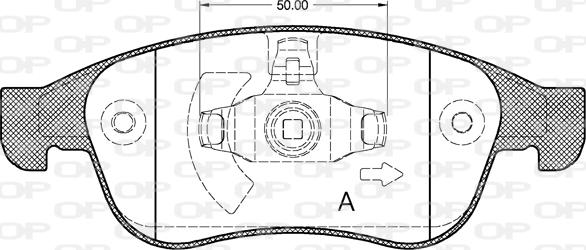 Open Parts BPA1248.10 - Kit pastiglie freno, Freno a disco autozon.pro