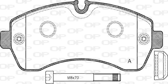 Open Parts BPA1243.00 - Kit pastiglie freno, Freno a disco autozon.pro