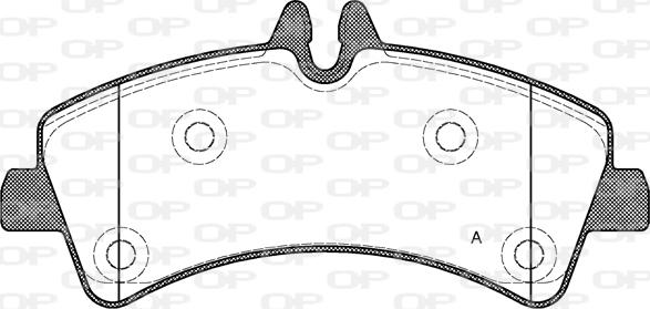 Open Parts BPA1247.00 - Kit pastiglie freno, Freno a disco autozon.pro