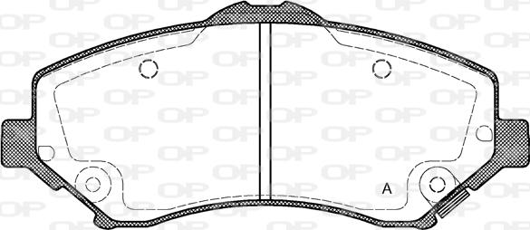 Open Parts BPA1259.02 - Kit pastiglie freno, Freno a disco autozon.pro