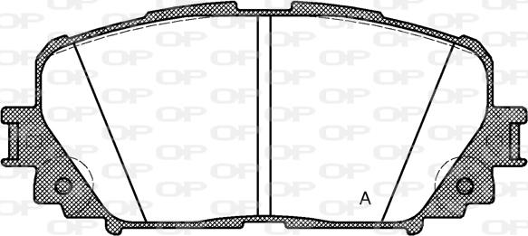 Open Parts BPA1258.00 - Kit pastiglie freno, Freno a disco autozon.pro